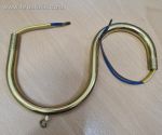 Подробнее... Рожок S-образный c кольцом, золото 150мм